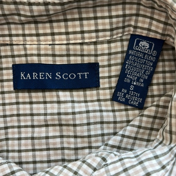 Vintage Pumpkin Patch Sunflower Fall Harvest Embroidered Button Front Shirt S 🌻 - Picture 10 of 11